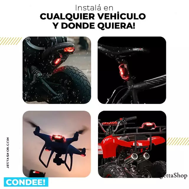 Jetta MiniLed™ - Luces LED Anticolisión para Coche, Moto y Bicicleta | Paga 2 y Lleva 4