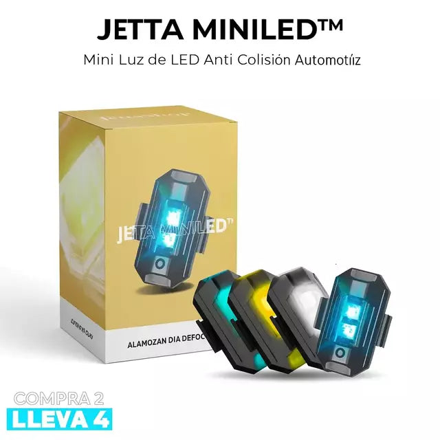 Jetta MiniLed™ - Luces LED Anticolisión para Coche, Moto y Bicicleta | Paga 2 y Lleva 4